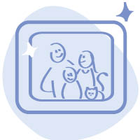 illustration dessin famille